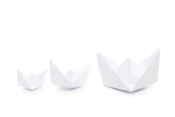 Papieru Origami Jest Dostarczany Białym Tle Białym Tle — Zdjęcie stockowe