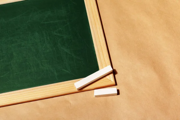 Blank Chalkboard Table — Stock Photo, Image