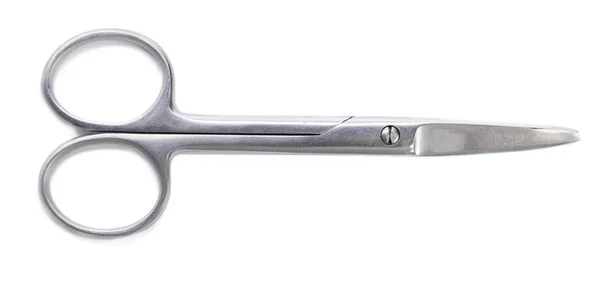 Close View Scissor Isolate White Background — Stock Photo, Image