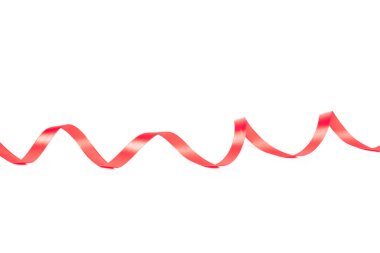 Şerit üzerinde beyaz izole