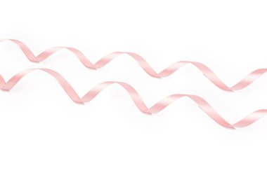 Şerit üzerinde beyaz izole