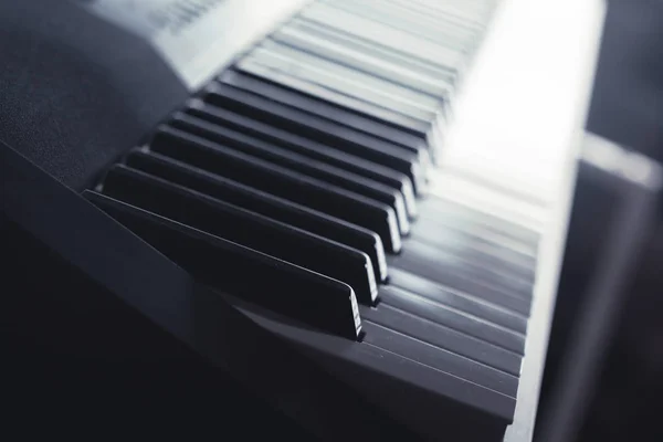 Close Piano Keyboard — Stock Photo, Image