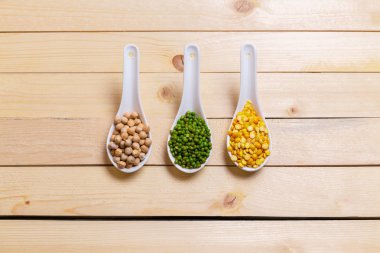 Renkli ve çeşitli fasulye Grup