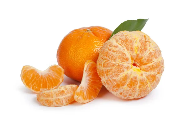 Mandarins Isolated White Background — Stock Photo, Image