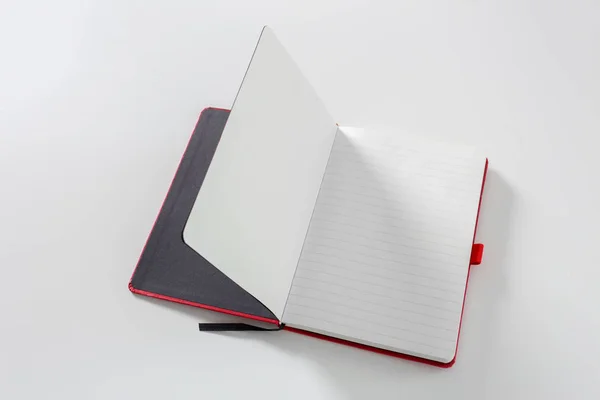 Σημειωματάριο Λευκό Φόντο — Φωτογραφία Αρχείου