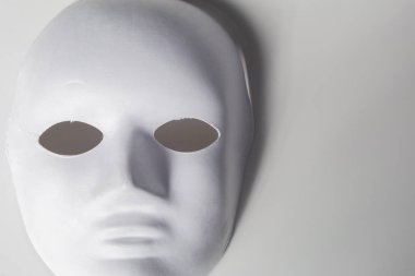 Beyaz Bankamatik beyaz maske, yakın çekim