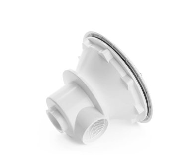 Beyaz bir arka plan üzerinde izole su için tesisatçı tüp