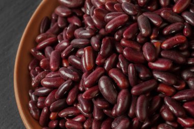 Arka plan olarak kuru fasulye yüzey