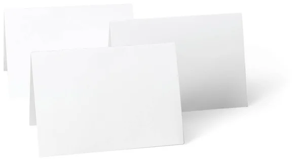 白い背景に白いメモ用紙のクローズ アップ — ストック写真