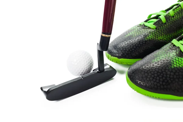 Golf Equipment Isolated White — Stock Photo, Image