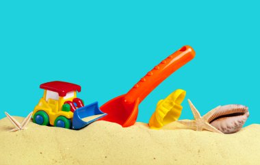 renkli çocuk oyuncakları, üstten görünüm