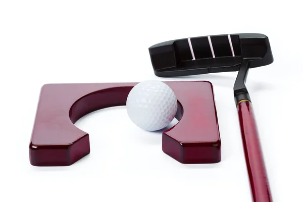 Golfutrustning Isolerad Vit — Stockfoto