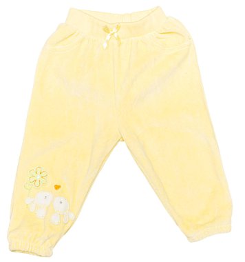 Beyaz arka plan üzerinde izole bebek giysileri