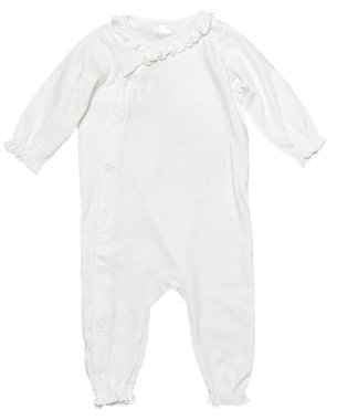 Beyaz arka plan üzerinde izole bebek giysileri