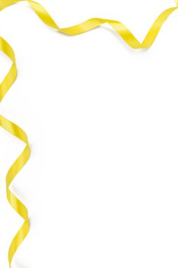 Şerit üzerinde beyaz izole