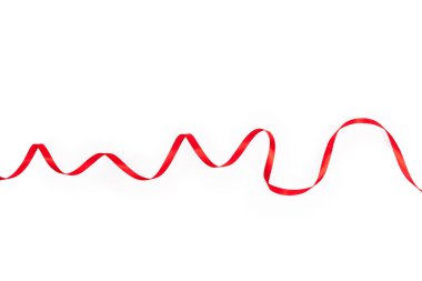 Şerit üzerinde beyaz izole