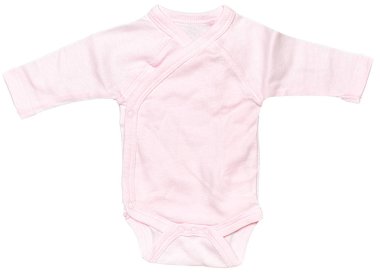 Beyaz arka plan üzerinde izole bebek giysileri