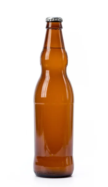 Botella Cerveza Sobre Fondo Blanco — Foto de Stock