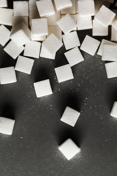 砂糖の立方体の背景のクローズ アップ — ストック写真