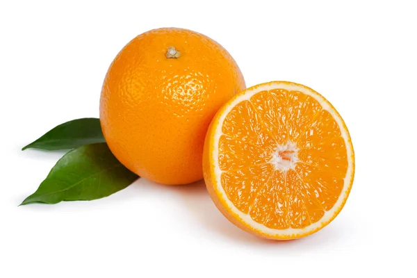 Svěží Oranžová Izolované Bílém Pozadí — Stock fotografie