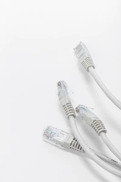 Close Network Cable Background — Stock Photo, Image