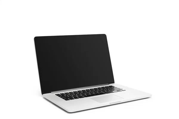 Nahaufnahme Des Laptops Isoliert Auf Weißem Hintergrund — Stockfoto