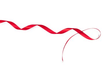 Şerit üzerinde beyaz izole