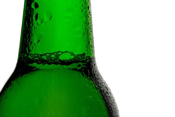 Botella Cerveza Sobre Fondo Blanco —  Fotos de Stock