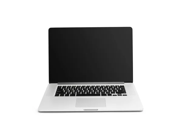 Närbild Laptop Isolerad Vit Bakgrund — Stockfoto