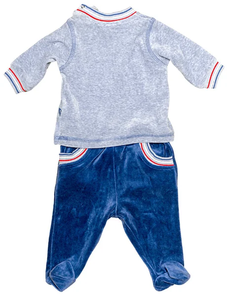 Beyaz Arka Plan Üzerinde Izole Bebek Giysileri — Stok fotoğraf