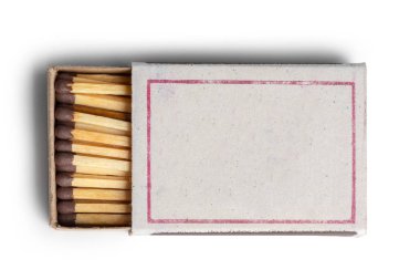 Beyaz arka plan üzerinde izole maçlar. Closeup çekim.