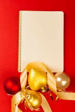 Noel arka plan, üstten görünüm