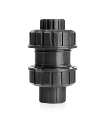 Beyaz bir arka plan üzerinde izole su için tesisatçı tüp