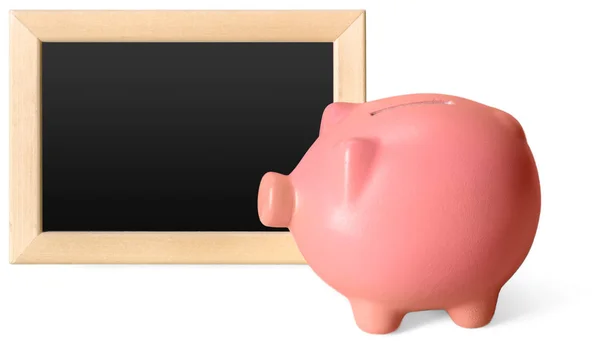 Piggy Bank Geïsoleerd Witte Achtergrond — Stockfoto