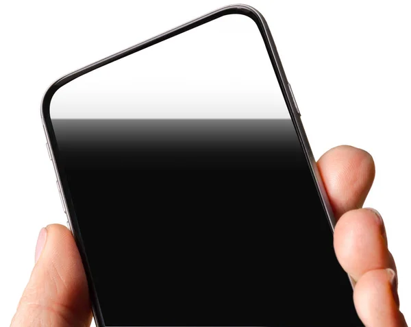 Мобильный Телефон Изолирован Белом Фоне — стоковое фото