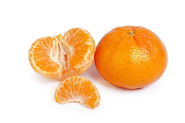 Mandarins Isolated White Background — Stock Photo, Image