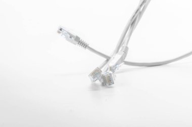 Ağ kablosunu arka plan üzerinde yakın çekim