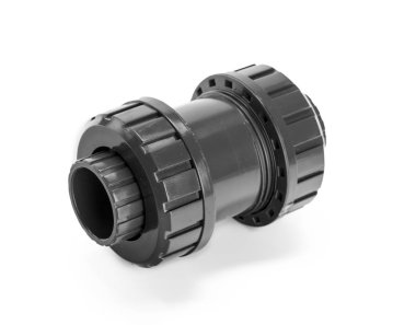 Beyaz bir arka plan üzerinde izole su için tesisatçı tüp