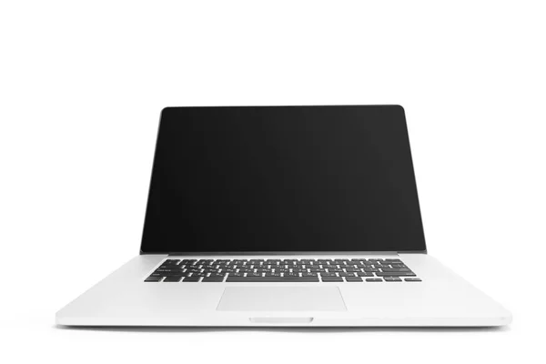 Närbild Laptop Isolerad Vit Bakgrund — Stockfoto