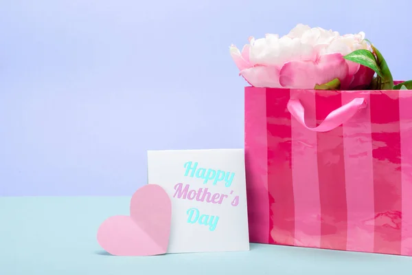 Happy Mothers Day Wenskaartsjabloon — Stockfoto