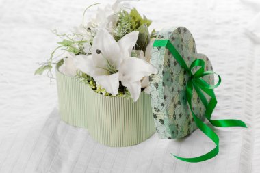 Çiçekli kalp şekli