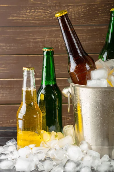 Ice bucket with beer