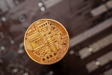 Bitcoin ve bir bilgisayar grafik kartı