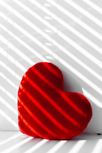 Corazón Rojo Decorativo Cerca — Foto de Stock