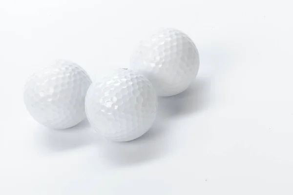 白で隔離されるゴルフ用品 — ストック写真