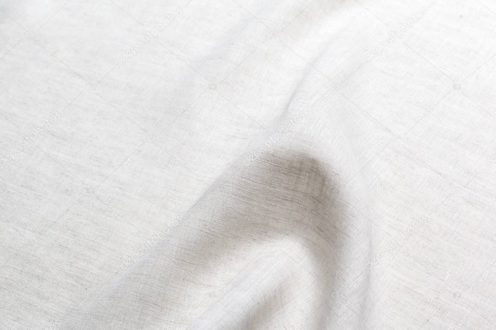 White linen canvas texture as background