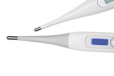 İzole modern elektronik termometre