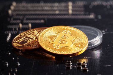 Bitcoin ve bir bilgisayar grafik kartı