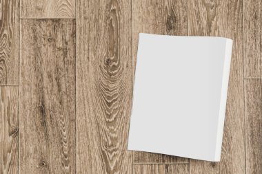 Arka plan üzerinde dergi Mockup yakın çekim