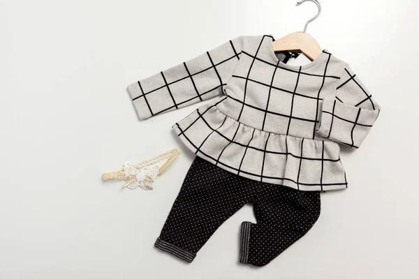 Conjunto Roupas Itens Para Bebê — Fotografia de Stock